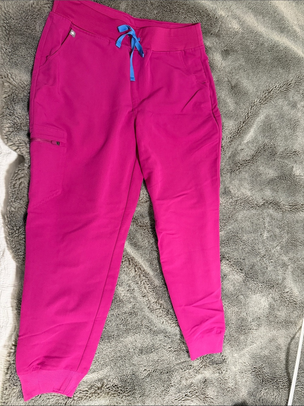 FIGS Technical Collection Hot Pink Jogger Scrub Pants